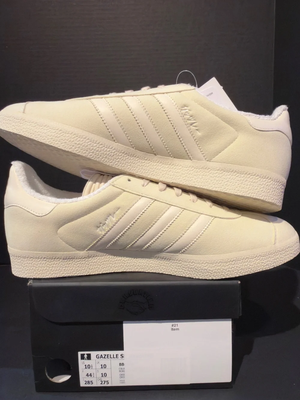Adidas Gazelle-UA and Sons Collab Style Men's Sneakers in Cream